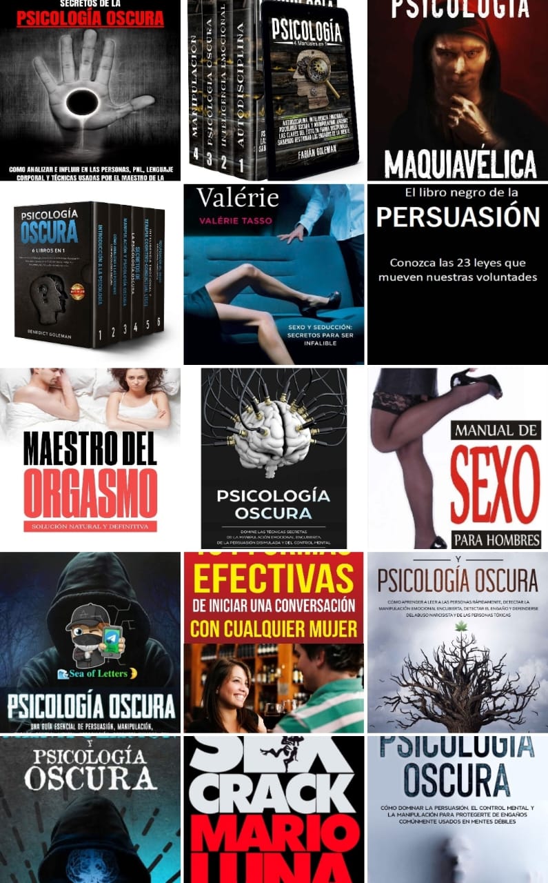 50 Libros Prohibidos de Manipulación, Seducción y Dominio Psicológico 🧠🖤